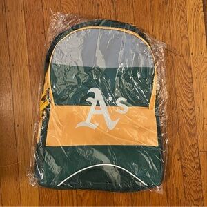 NEW Oakland A’s athletics mlb backpack stripe 18x13 green bag baseball